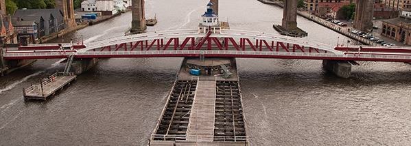 CATRAC solution for cable and hose protection on swing bridge 